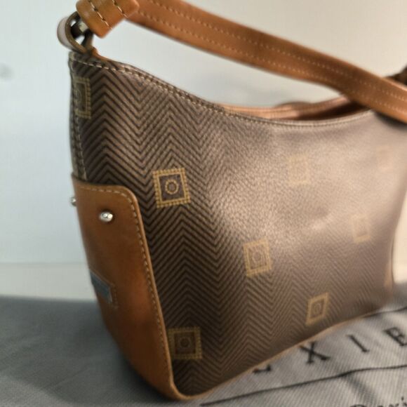 Vintage Texier Tan Leather Shoulder Bag‎ Zip Inner Pocket Single Handle France - Picture 4 of 11